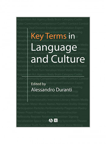 Key Terms In Language And Culture Paperback