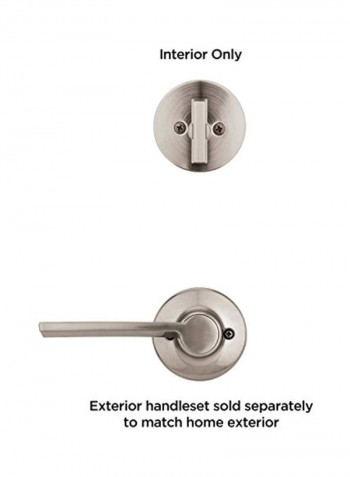 Non-Turning Door Lever Silver 5.6x3.7x3.5inch