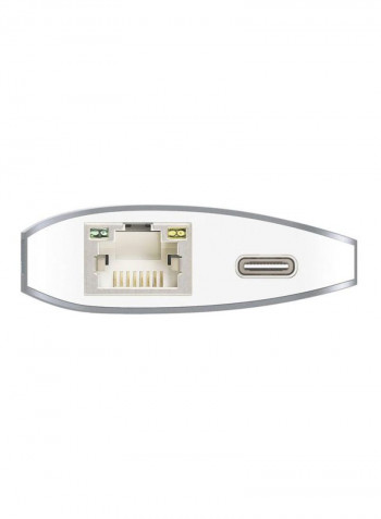 10-In-1 USB-C Multi Adapter Grey/White