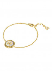 Initial Charm Detail Chain Bracelet