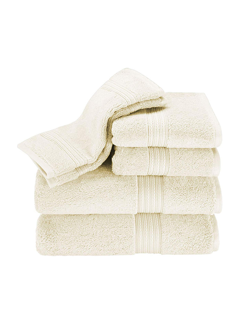 5-Piece Soft Towel White