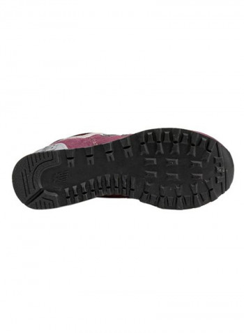574 Sneakers in Red Burgundy