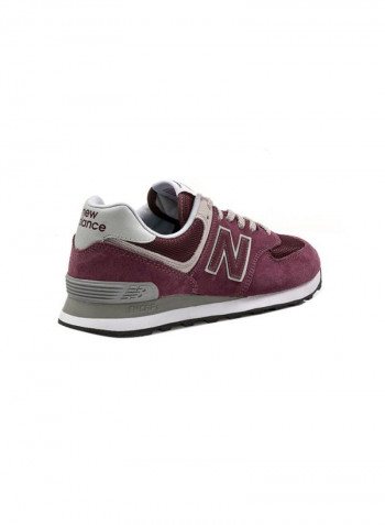 574 Sneakers in Red Burgundy