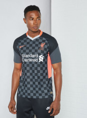 Liverpool FC 2020/21 Vapor Match Third Jersey Anthracite/Black/Laser Crimson