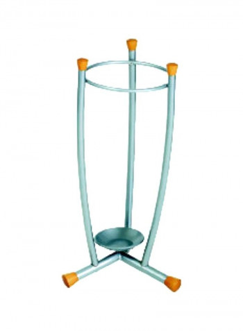 Slim Umbrella Stand Grey/Orange 23.625x9.83inch