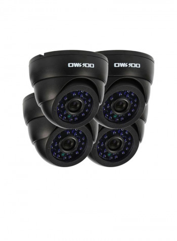 4-Piece 800TVL Security Surveillance Kit