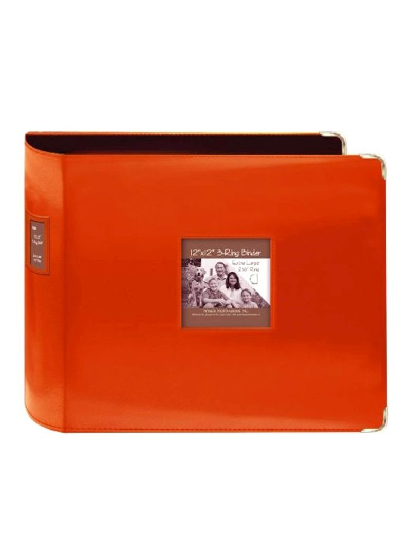 Family Memory Album Bright Orange 3.5x15.6x13.1inch
