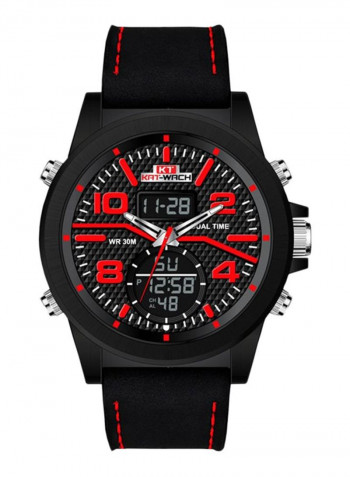 Men's Analog+Digital Electronic Round Watch 2056