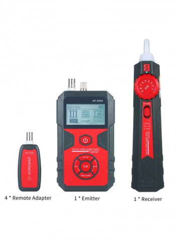 Handheld Ant-EI Cable Length Tester Kit Black/Red 28.2centimeter