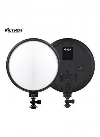 VL-500T Bi-Colour Dimmable Circular LED Video Light 9inch White/Black