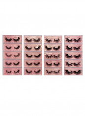 Pair Of 20 3D Different Style Reusable False Eyelashes Black