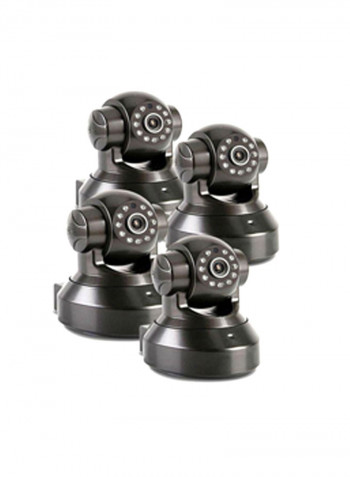 4-Piece Wi-Fi Enabled IP Camera Set