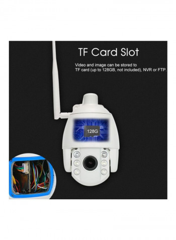 PTZ Night Vision Security Camera - US Plug