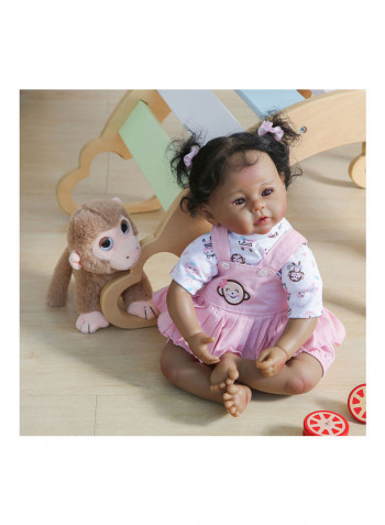 Reborn Doll With Plush Toy And Accessories