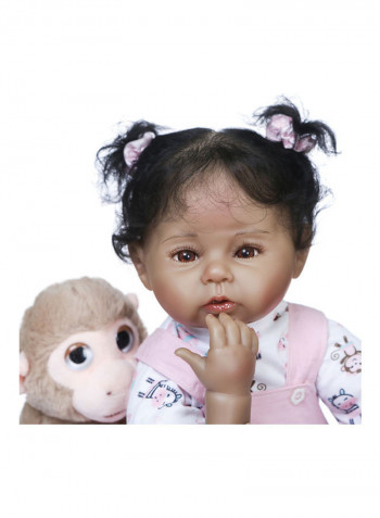 Reborn Doll With Plush Toy And Accessories