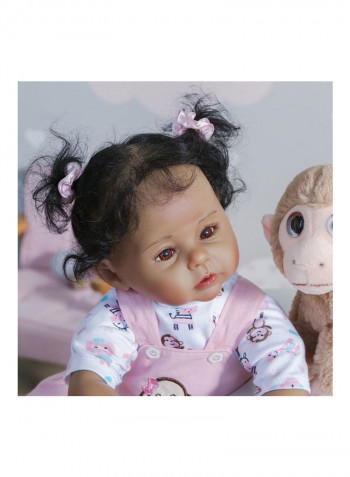 Reborn Doll With Plush Toy And Accessories