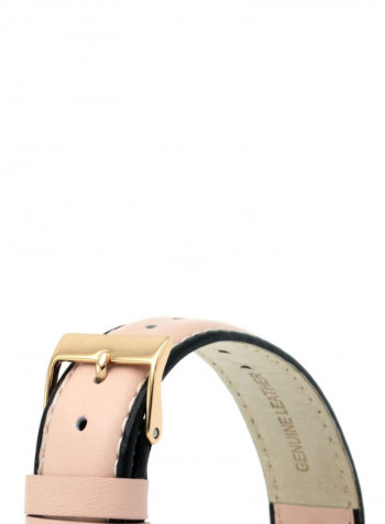 Women's Leather Analog Wrist Watch GW0027L2