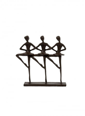 Bronze Look Ballet Trio Sculpture Brown 5.75 x 6.75 x 1.25inch