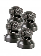 4-Piece Wireless 720P HD CCTV Security Camera Set
