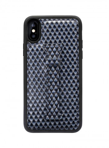 Protective Case Cover For Apple iPhone X/XS With Finger Holder Sara Blue