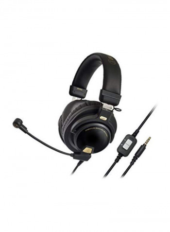 Premium Gaming Over-Ear Headphones With Boom Microphone Black