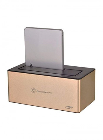 External Hard Drive With USB Connector Gold