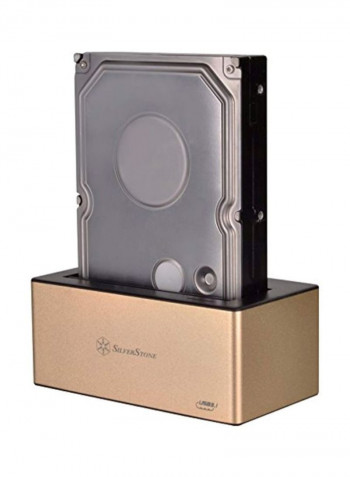External Hard Drive With USB Connector Gold