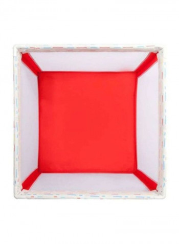 Foldable Lines Baby Circus Playpen - Red/White