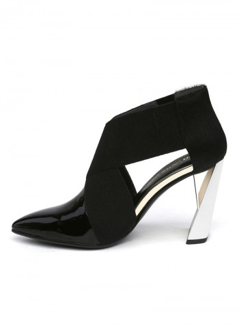 Zink Che Booties Black Patent