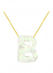 18 Karat Gold B Letter Mother Of Pearl Pendant reviews 18 Karat Gold B Letter Mother Of Pearl Pendant