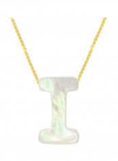 18 Karat Gold I Letter Mother Of Pearl Necklace reviews 18 Karat Gold I Letter Mother Of Pearl Necklace