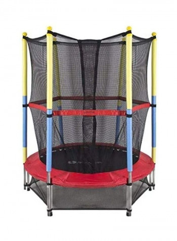 Mini Trampoline With Purse Seine And Safety Mat For Children's 55-Inch 70 x 35 x 35cm