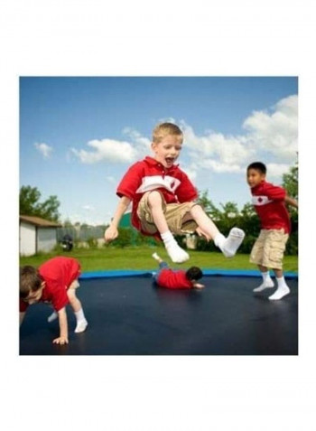 Mini Trampoline With Purse Seine And Safety Mat For Children's 55-Inch 70 x 35 x 35cm