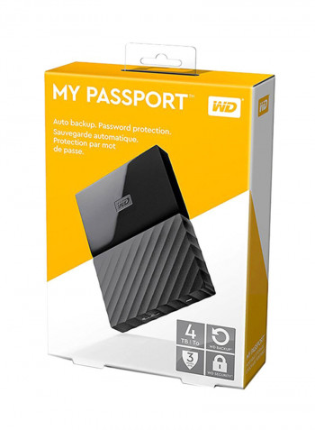 My Passport External Hard Drive 4TB Black