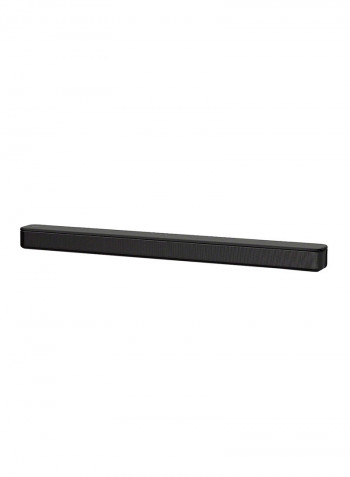 2.0 Channel 120W Single Unit Compact Soundbar With Bass Reflex Speakers/Bluetooth/USB Connectivity HT-S100F Black