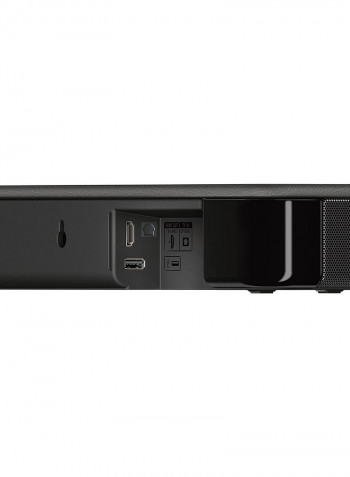 2.0 Channel 120W Single Unit Compact Soundbar With Bass Reflex Speakers/Bluetooth/USB Connectivity HT-S100F Black