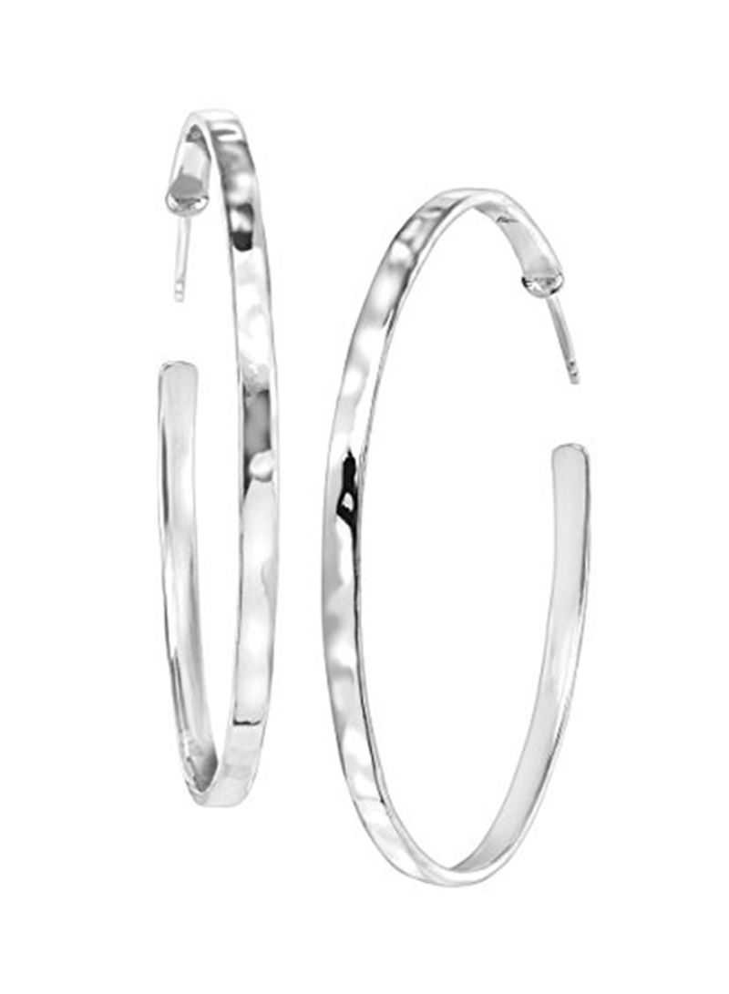 925 Sterling Silver Circle Up Hoops