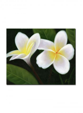 Hawaiian Lei Flowers Canvas Wall Art Multicolour 18 x 24inch