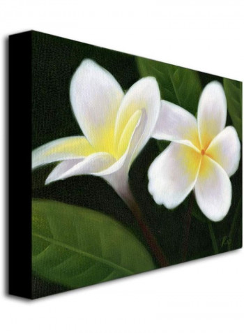 Hawaiian Lei Flowers Canvas Wall Art Multicolour 18 x 24inch