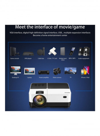 Home Theater Projector H3 WHITE/BLACK