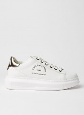 Maison Karl Logo Printed Low Top Sneaker White/Silver