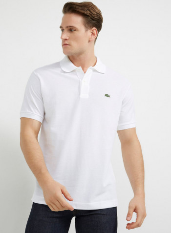 Short Sleeve Polo T-Shirt White