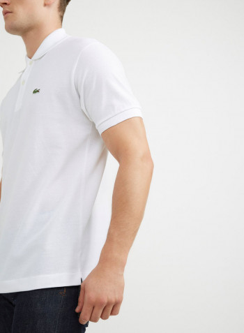 Short Sleeve Polo T-Shirt White