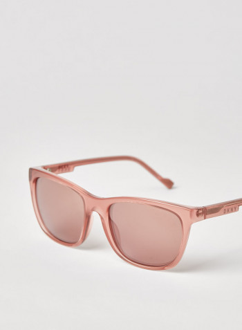 Women's Full Rim Injected Modified Rectangle Sunglasses - Lens Size: 55 mm