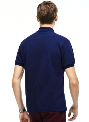 Classic Fit Polo Shirt Navy Blue