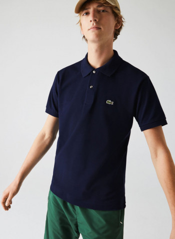 Classic Fit Polo Shirt Navy Blue