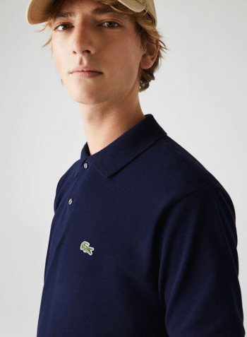 Classic Fit Polo Shirt Navy Blue