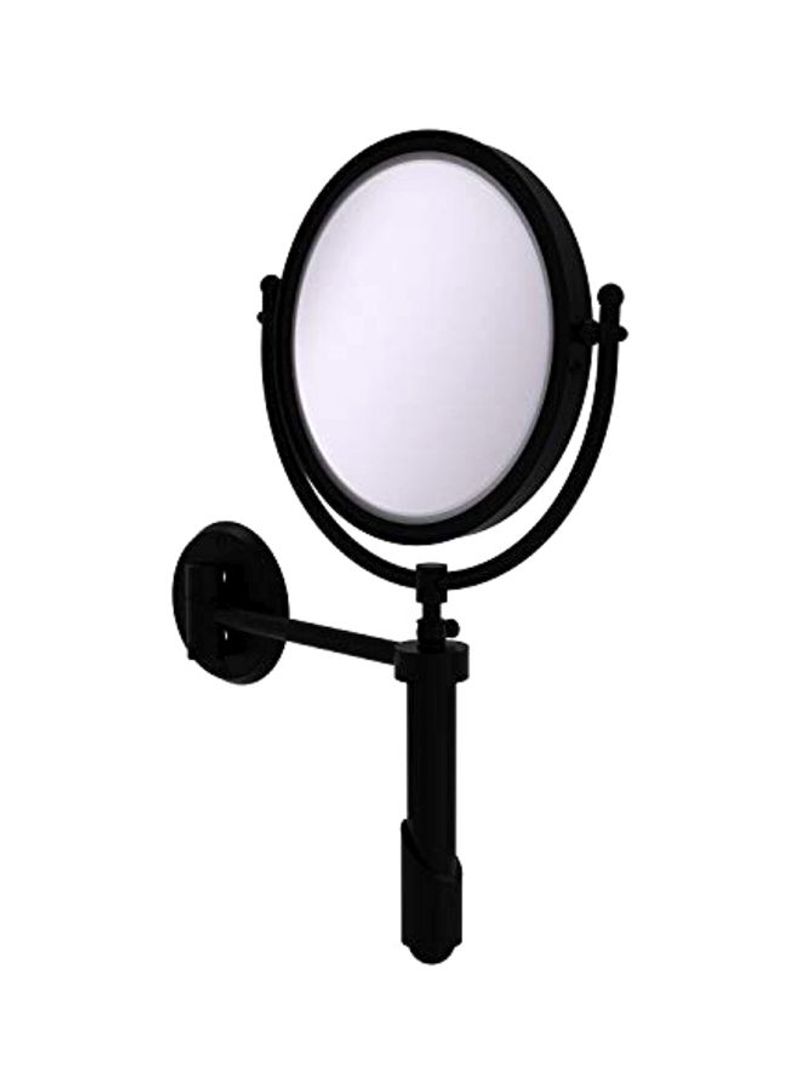 Soho Collection Wall Mounted Mirror Matte Black 11x8x15inch