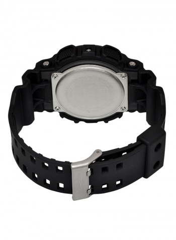 Men's Water Resistant Rubber Analog Watch 	GA-110-1BDR