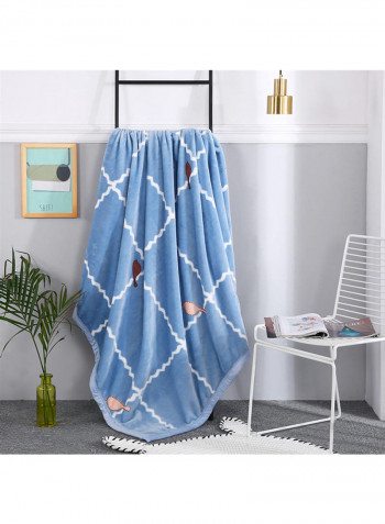 Flannel Thick Blanket Blue